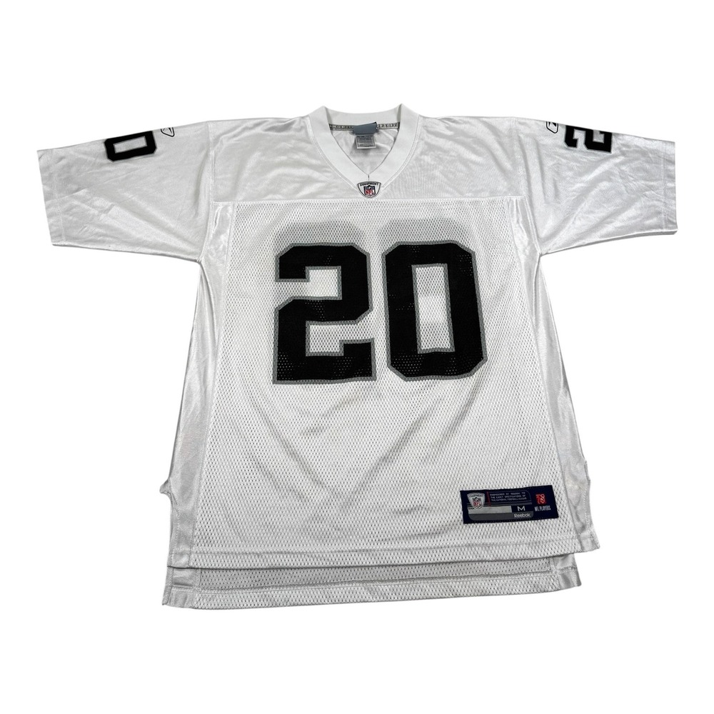 Oakland Raiders Football Jersey Mens Medium NFL Reebok McFadden 20 On Field Mesh
